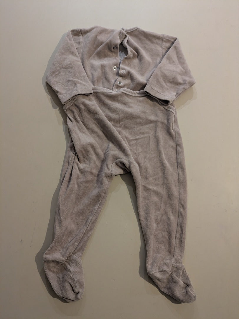 Pyjamas Une Piece Tape à l'œil - 18-24 Mois - Gris - Erbul-88