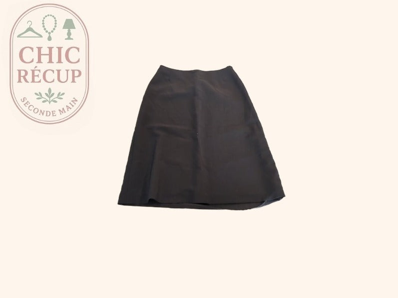 Jupe Longueur Genou - Max Mara - Fr 36 - Marron - Macar-19