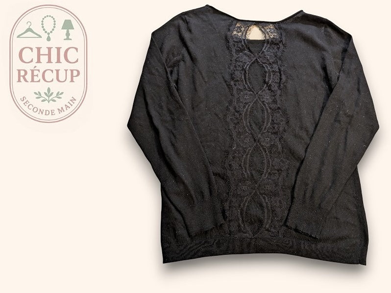 Blouse Etam - M - Noir - Qubu-r73