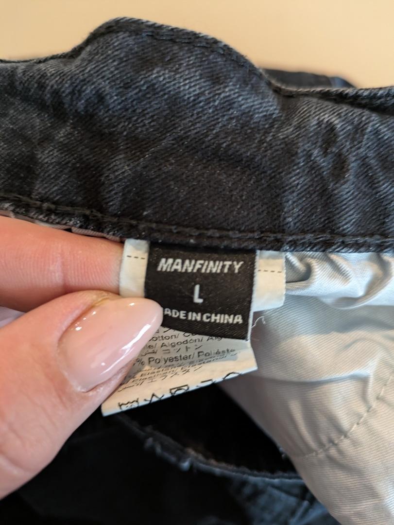 Jeans Coupe Droite Manfinity - L - Noir - Audeb-42
