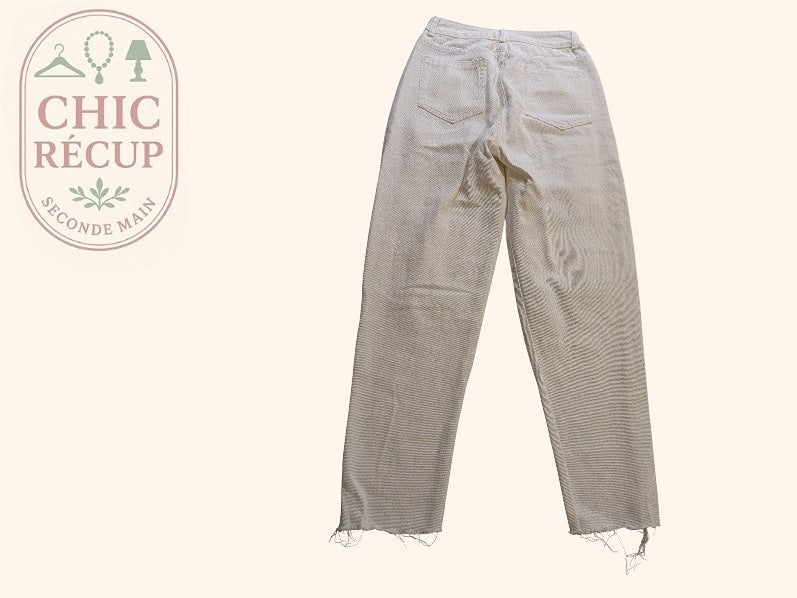 Jeans Troue Shein - Xs - Blanc - Lépas-9