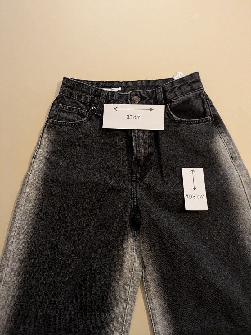 Jeans Evase Bershka - Xs - Gris - Shbad-32