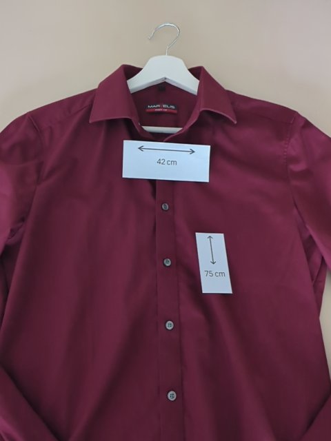 Chemise Marvelis - M - Bordeaux - Body Fit