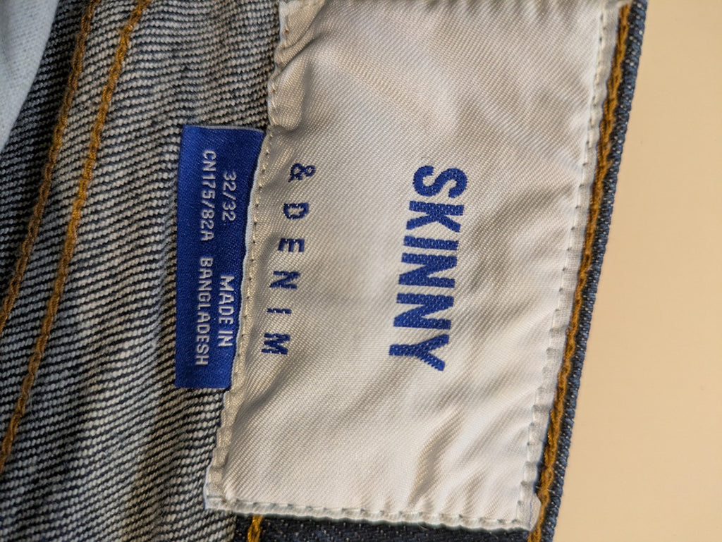 Jean skinny H&m - 32 - Bleu marine - Skinny