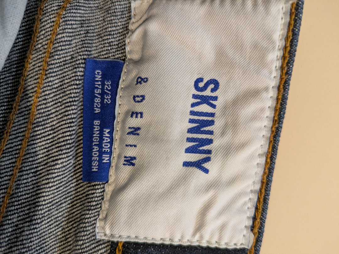 Jean skinny H&m - 32 - Bleu marine - Skinny