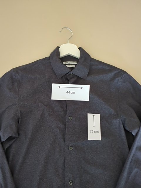 Chemise Zara - S - Gris - Regular Fit