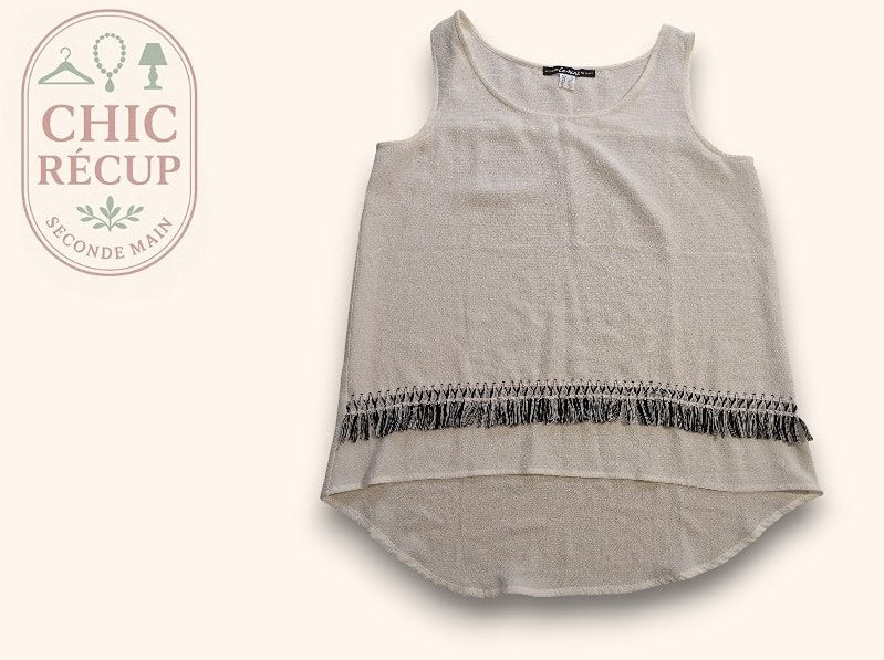 Debardeur Casual Collection - M - Blanc - Qubur-52