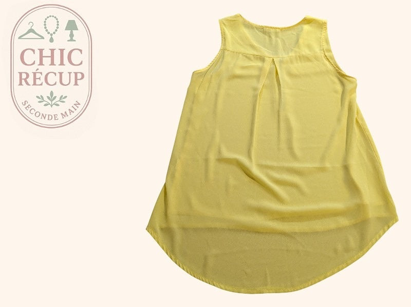 Blouses Manches Courte Drôle De Copine - M - Jaune - Shbad-4