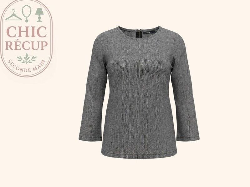 Blouses 3/4 Kiabi - L - Gris - Paval-68