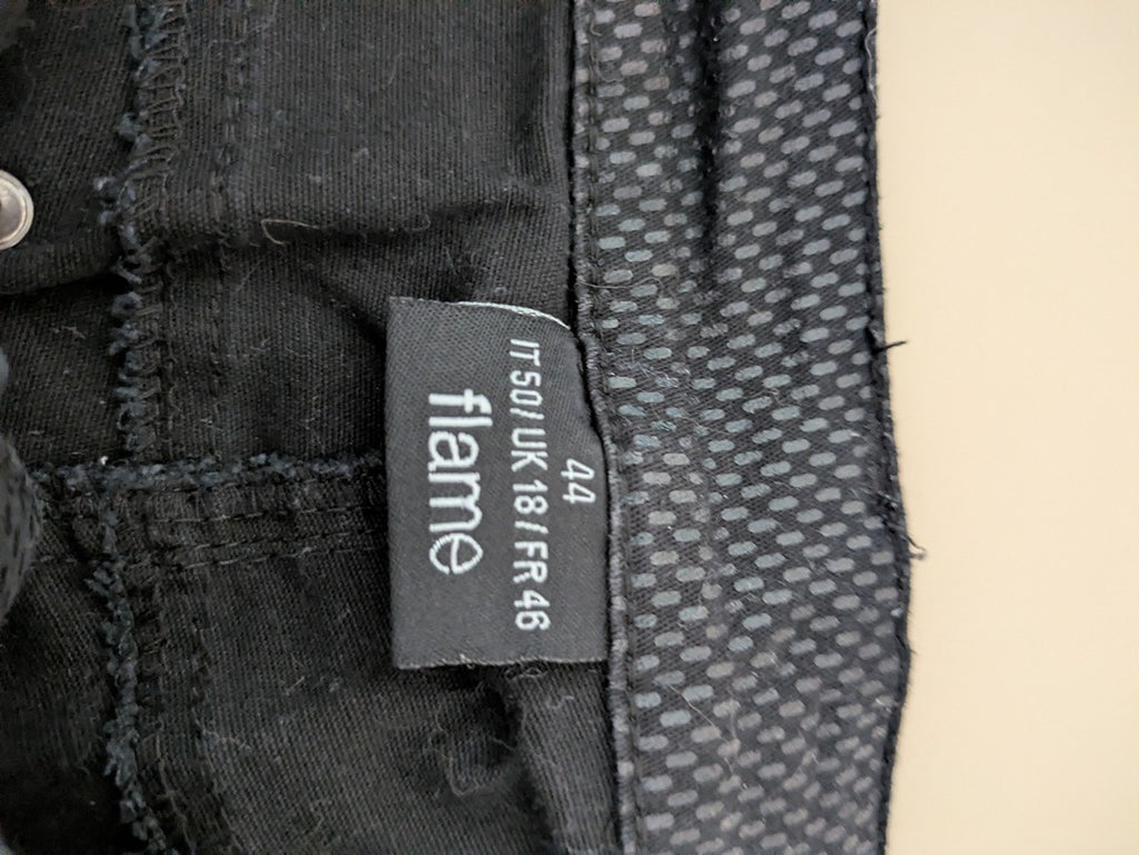 Jean droit Flame - 46 - Noir - Texture