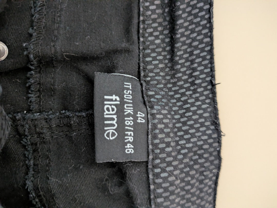 Jean droit Flame - 46 - Noir - Texture