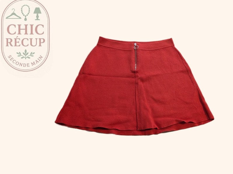 Mini-jupe Promod - S - Rouge - Mache-22