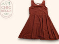 Robe Casual Made In Italy - 38 - Bordeaux - Qubur-122