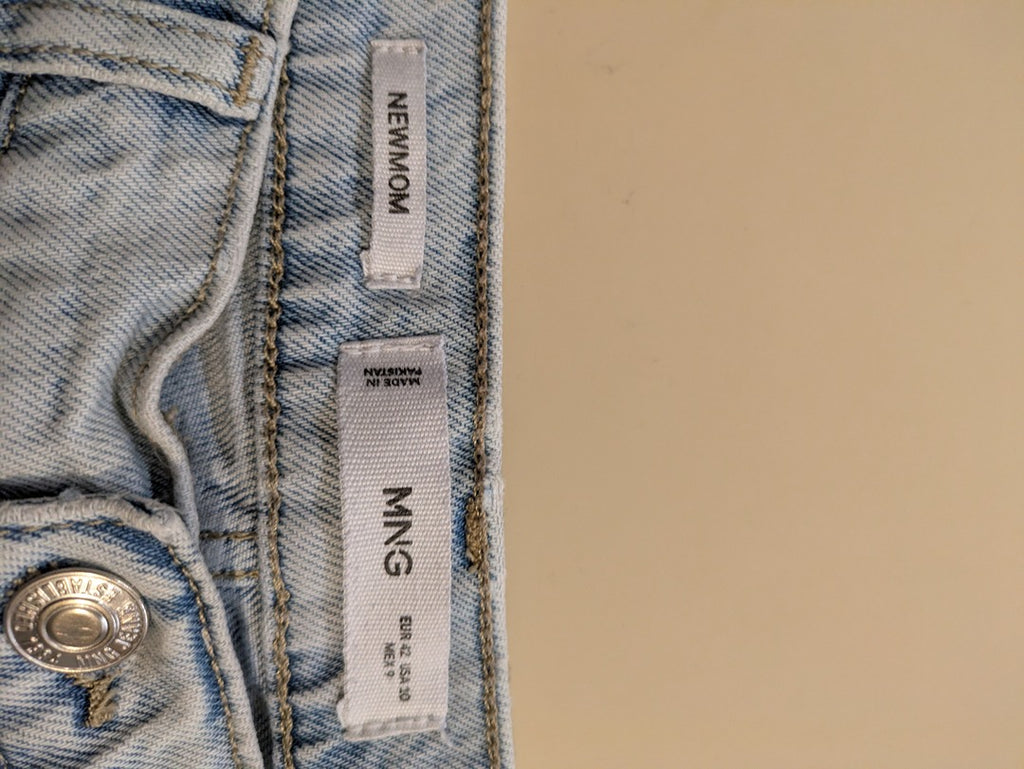 Jean Taille Haute Mango - 42 - Bleu Clair - Evvio-52