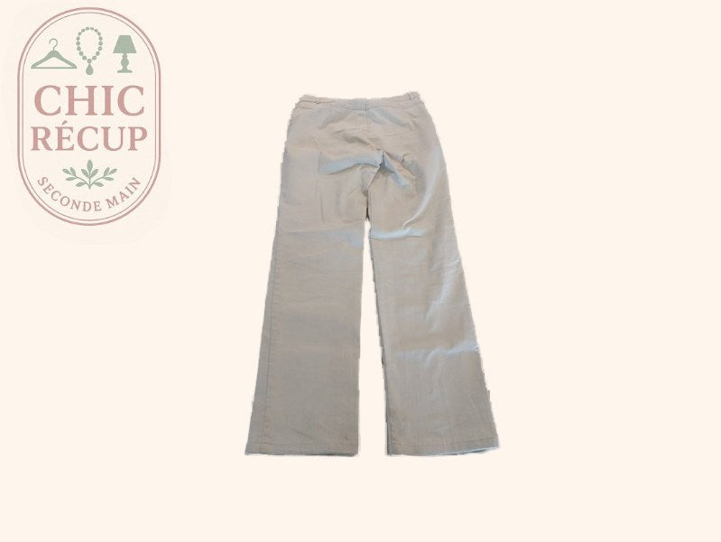 Pantalon Droit - Zerres - Fr 40 - Crème - Macar-15