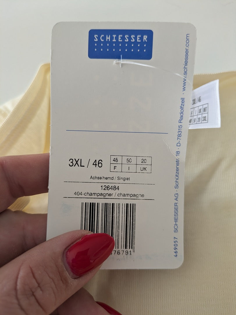 Debardeur Schiesser - 3xl/46 - Crème - Labag-312