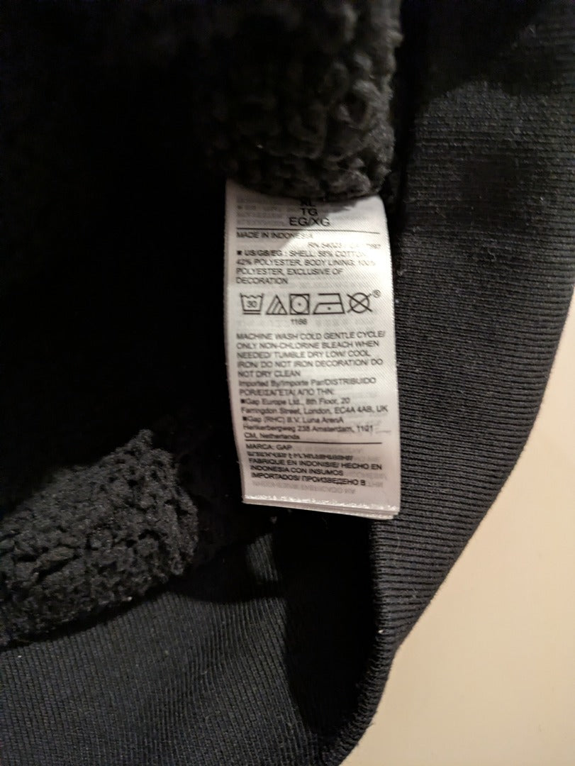 Sweat à capuche zippé Gap - Xl - Noir - Sherpa