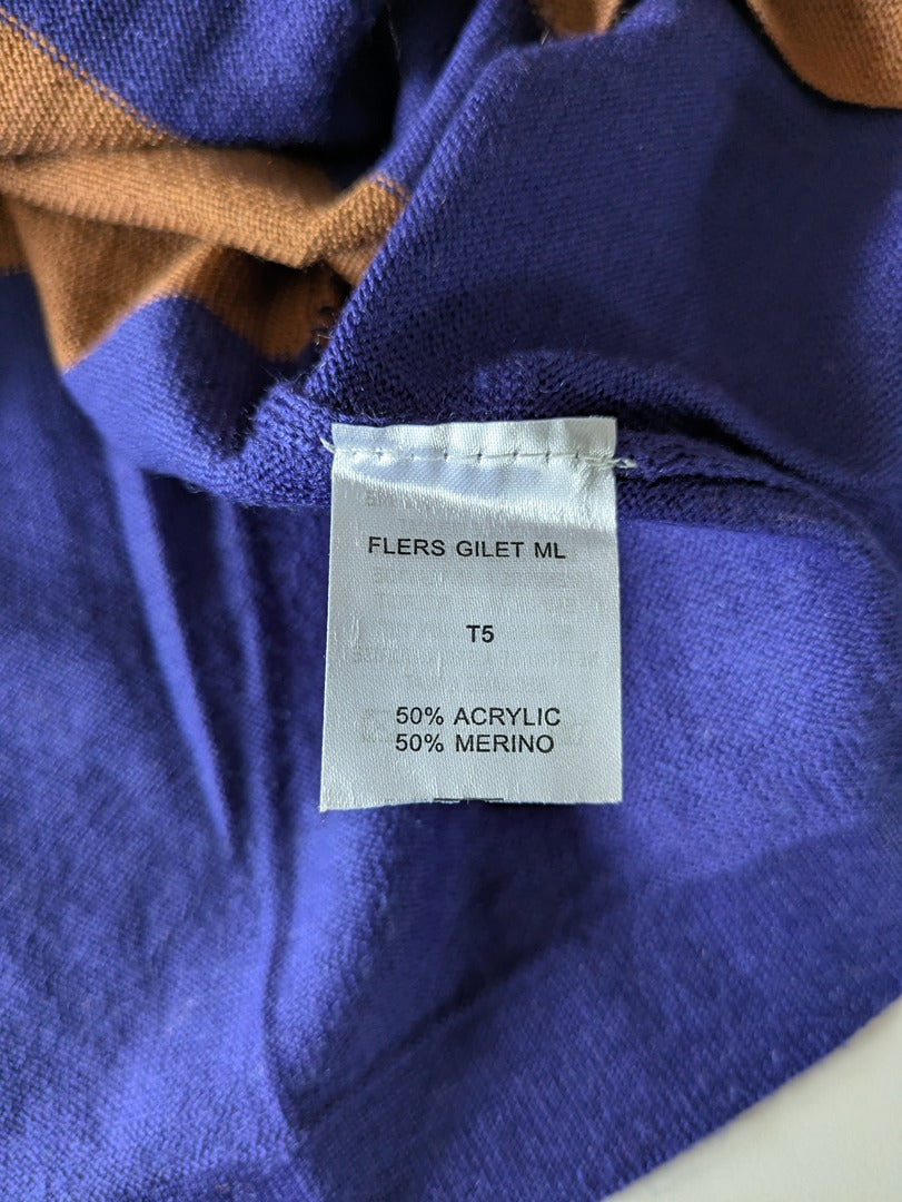 Gilet Antonelle - 50 - Marron et Violet - Flers
