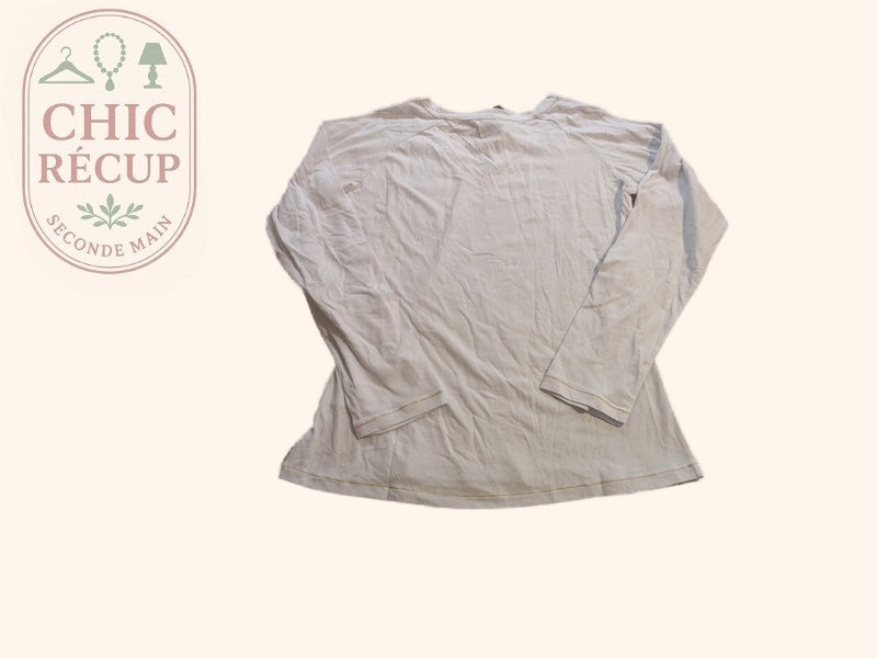 Blouse Manches Longues Lee Cooper - Xxl - Blanc - Labag-182