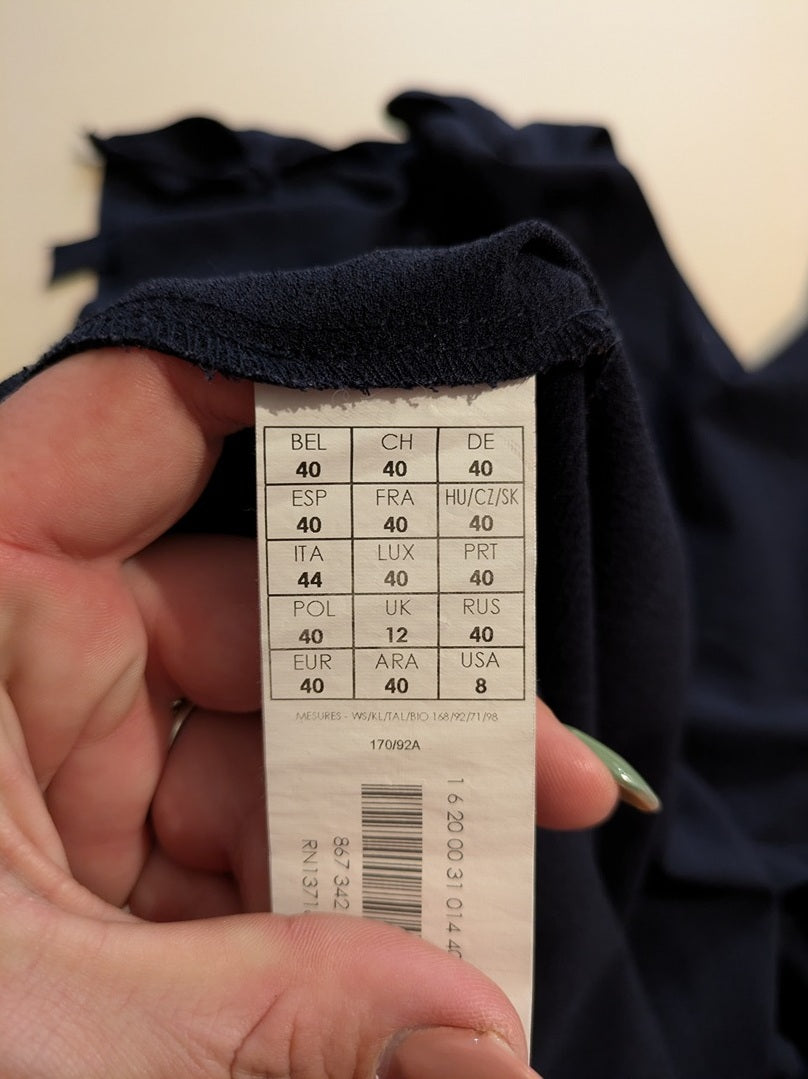Robe Casual Promod - T40 - Marine - Mache-17