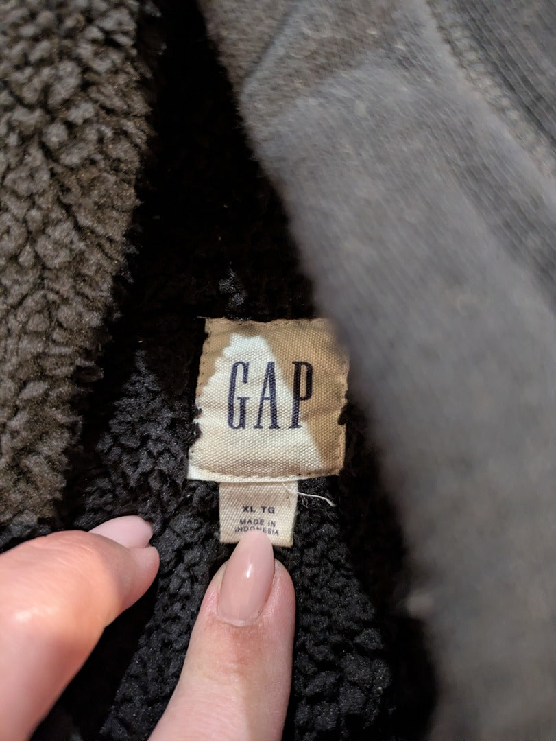 Sweat à capuche zippé Gap - Xl - Noir - Sherpa