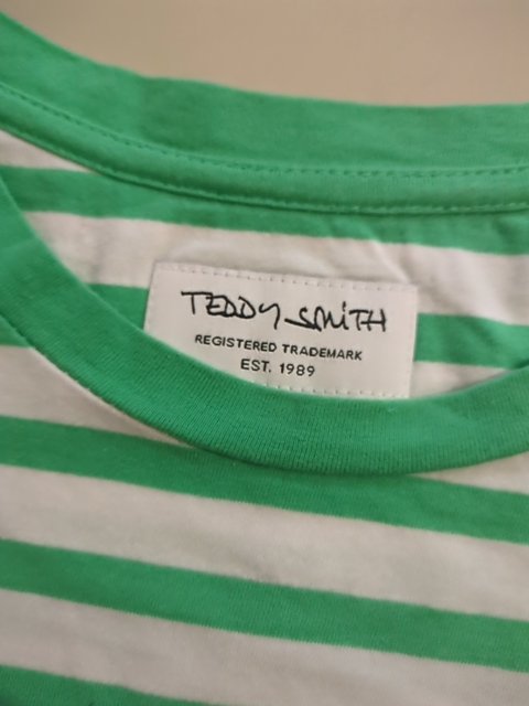 T-shirt Rayé - Teddy Smith - L - Vert - Fregl-50