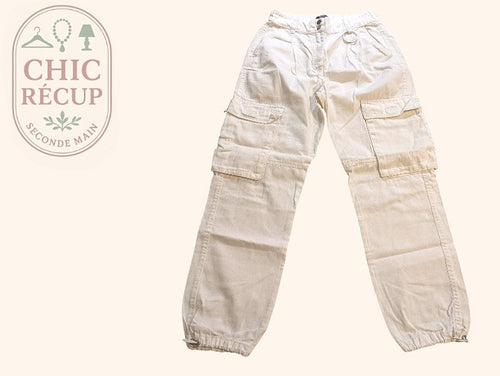 Autre Pantalon Bershka - S - Blanc - Shbad-28