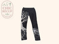 Legging Sans Marque - Xl - Noir - Arbre de vie