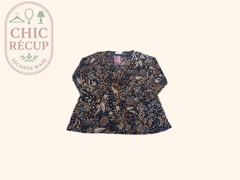 Blouse - Toscane - Fr 42 - Bleu - Sasch-15