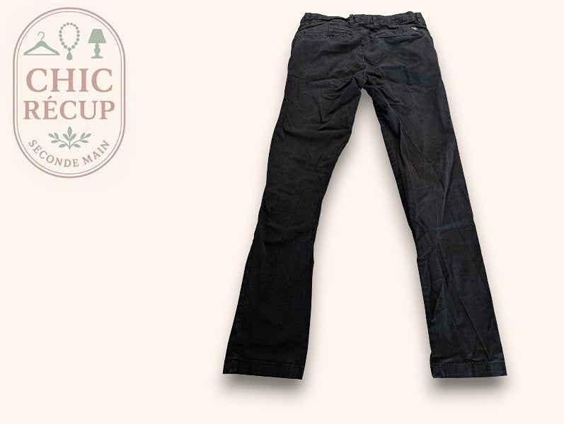 Jeans Droit Zara - 38 - Noir - Qubur-09