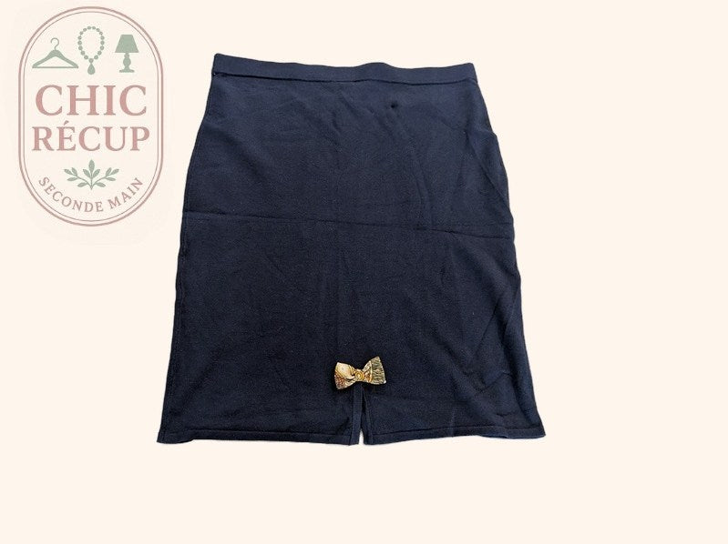 Jupe Midi Etincelle - Xl - Marine - Labag-244