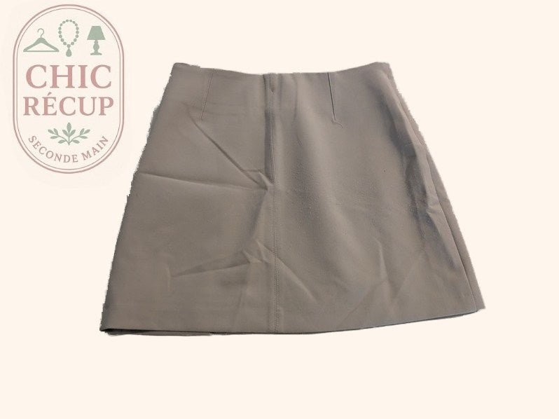 Mini-jupe Zara - S - Crème - Mache-38