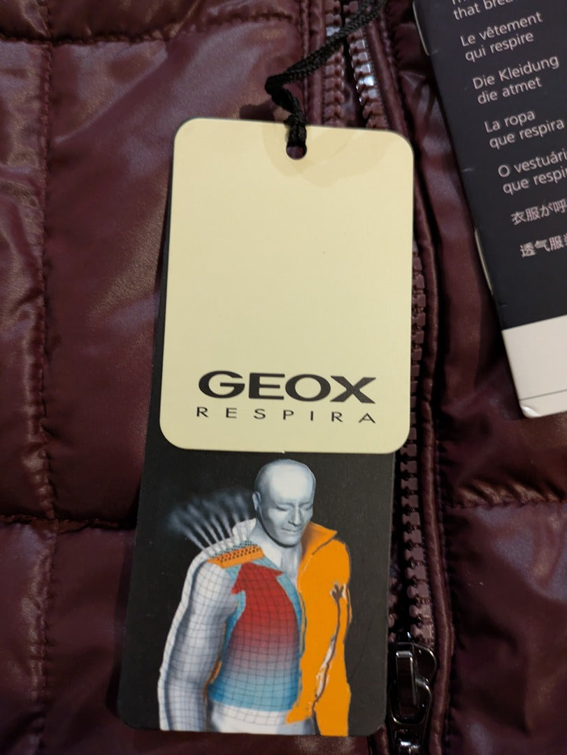 Veste Matelassée Geox - Xl - Bordeaux - Labag-195