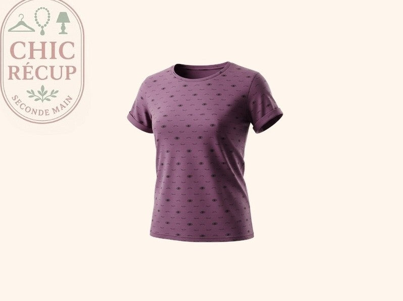 T-shirt Jennyfer - S - Bordeaux - Chpav-17