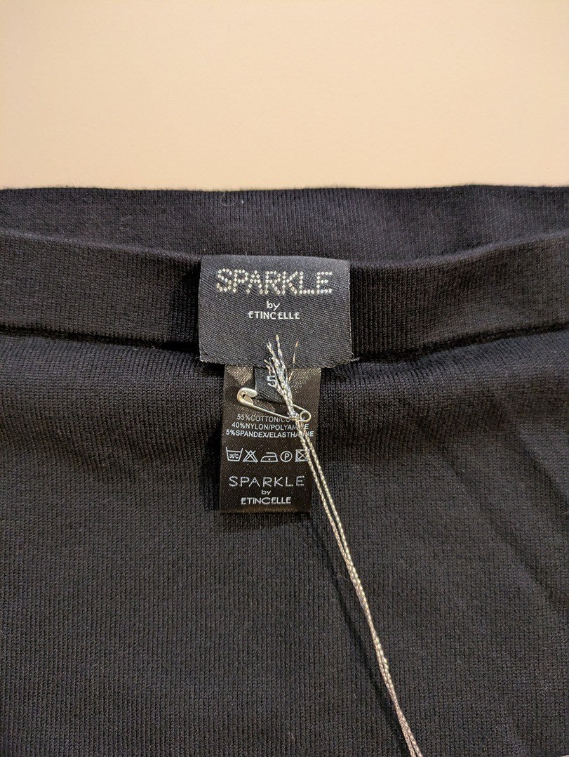 Jupes Longueur Genou Sparkle - L - Noir - Labag-39