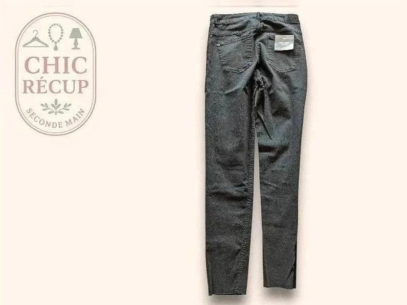 Jeans Skinny Bershka - L - Noir - Luvio-01