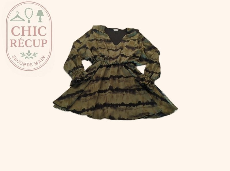 Robe Midi - Holly & Joey - 36 - Kaki - Sthas-20