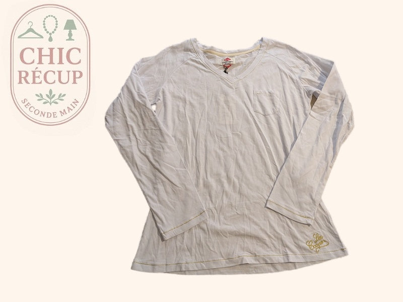 Blouse Manches Longues Lee Cooper - Xxl - Blanc - Labag-182
