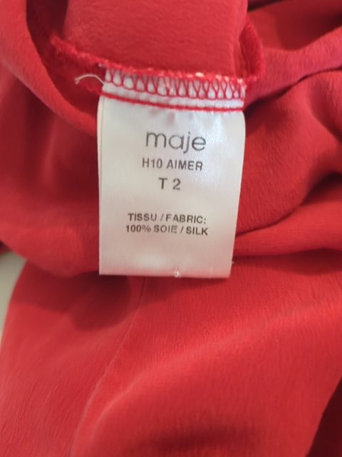 Fête Et Cocktail - Maje - M - Rouge - Macar-12