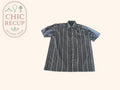 Chemise rayée - M - Noir