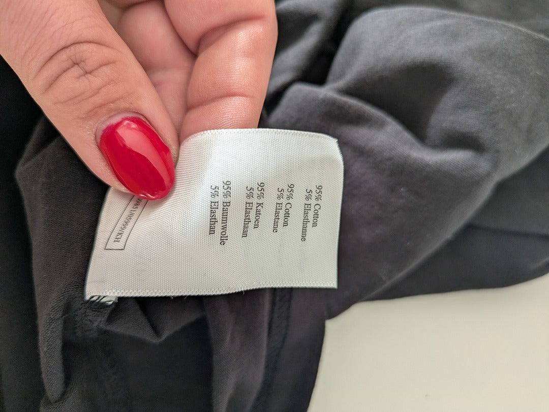 T-shirt manches longues Damart - L - Gris - Broderie