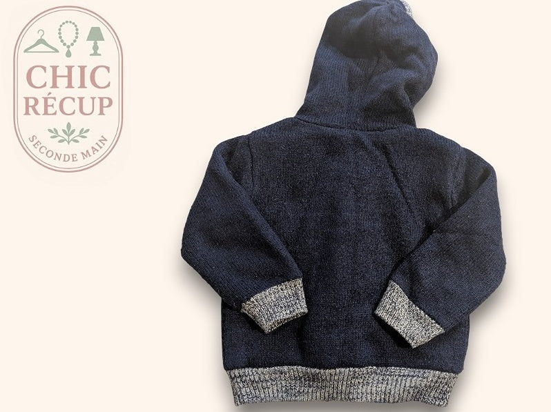 Gilet Baby Club - 18-24 Mois - Marine - Erbul-87