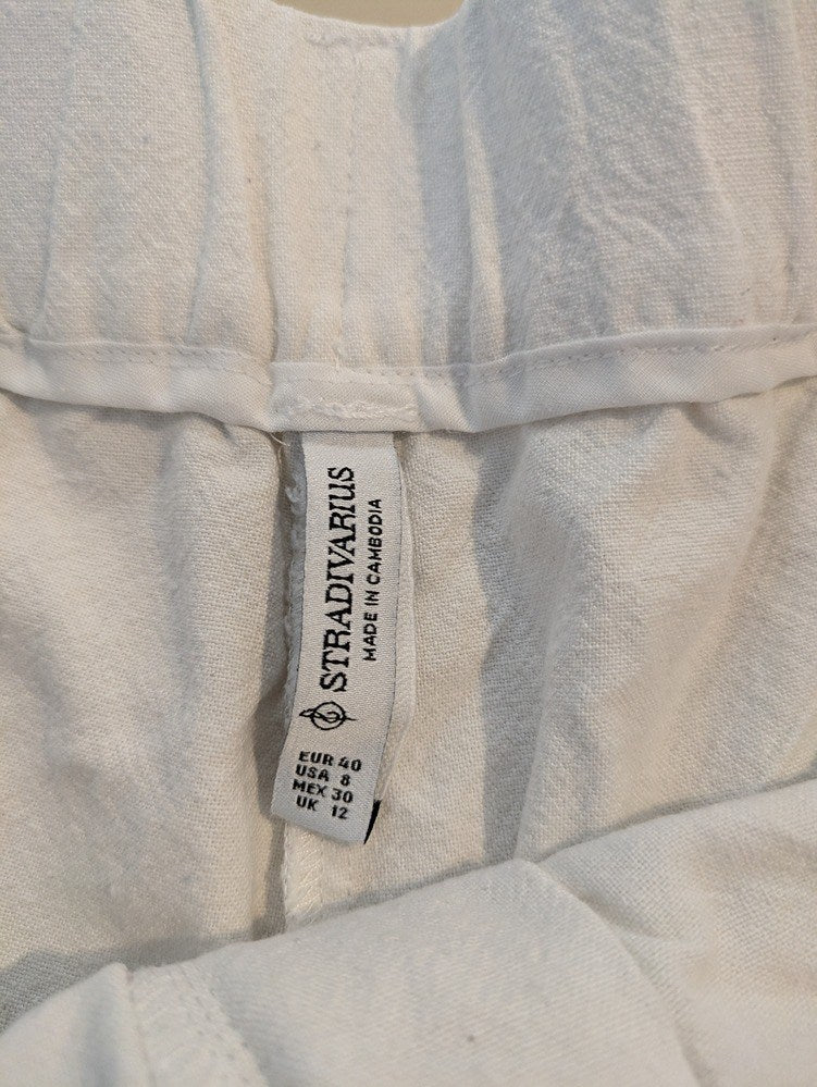 Short En Jean Stradivarius - L - Crème - Chpav-66