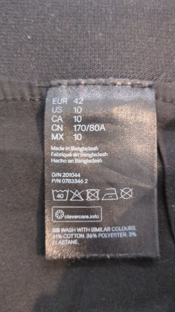 Pantalon de tailleur H&m - 42 - noir - 0783346