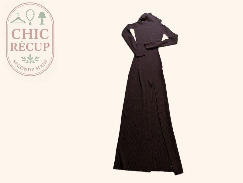 Robe Longue Bershka - Xs - Marron - Olaga-12