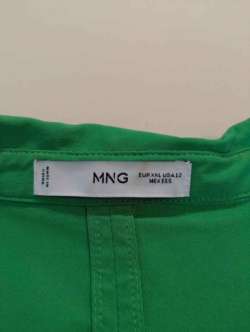 Robe Mng - Xxl - Vert - Sans manches drapée