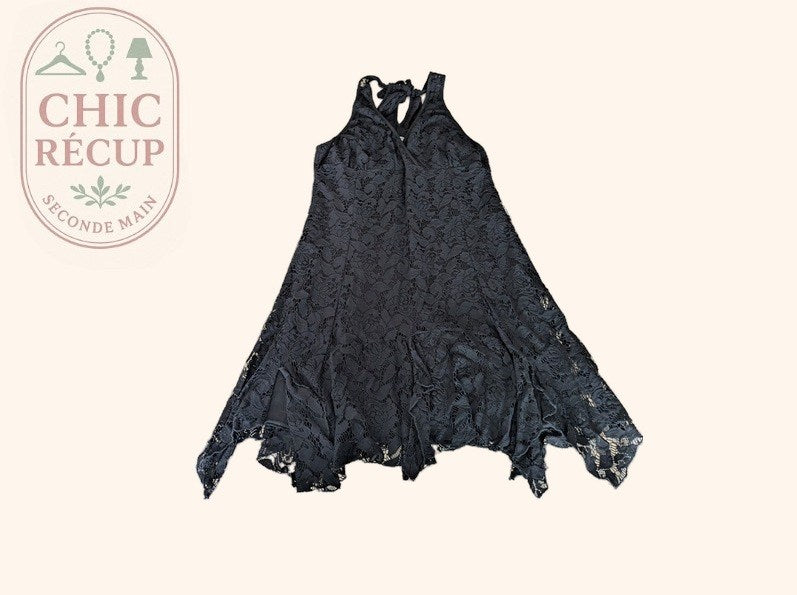 Robe Patrice Bréal - 44 - Noir - Dentelle