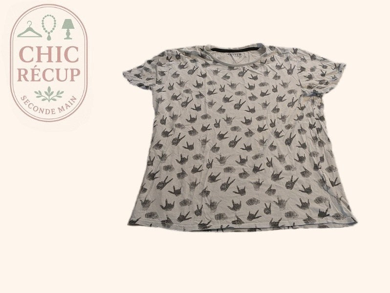T-shirt Custer - Xl - Blanc - Elrio-03