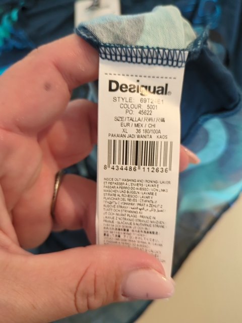 Tunique - Desigual - Xl - Bleu - Sasch-18