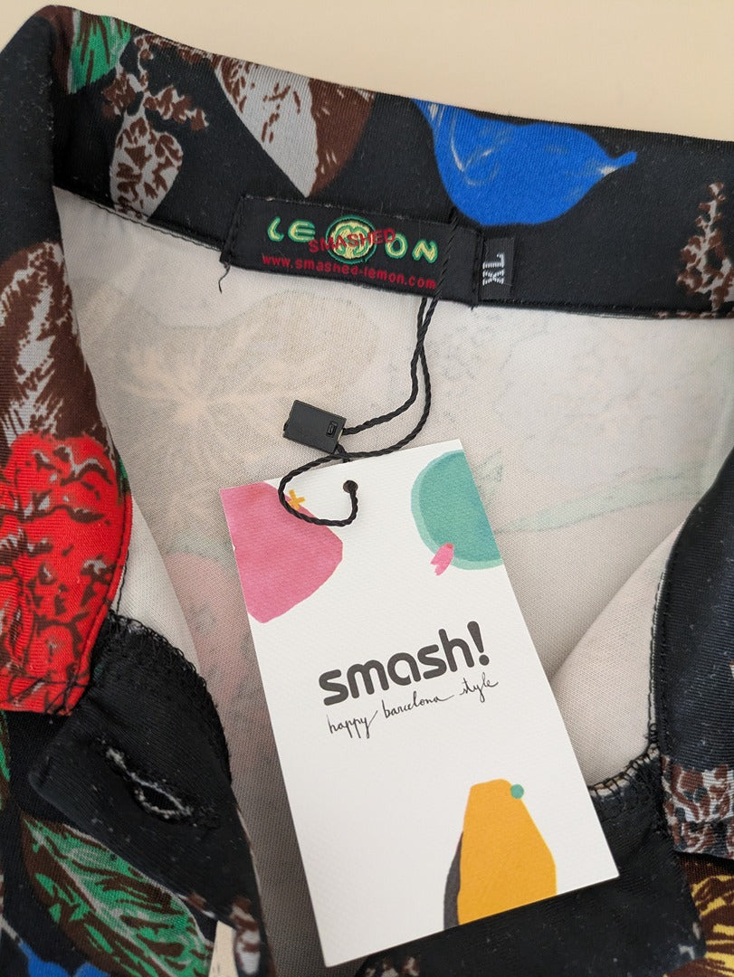 Robe Smashed Lemon - Xl - Noir - Melany